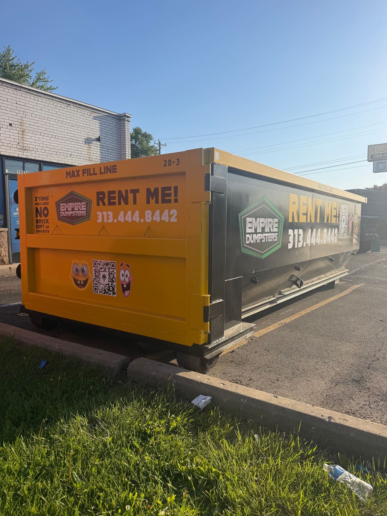 Empire Dumpsters — Spotted on the job